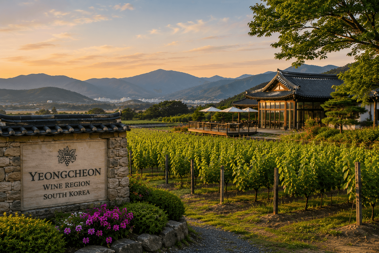 South Korea wine region