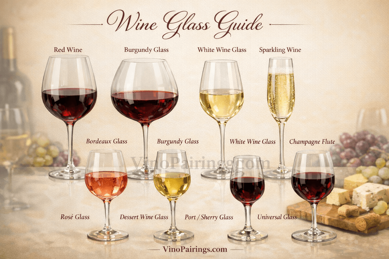 Wine Glass Guide printable preview