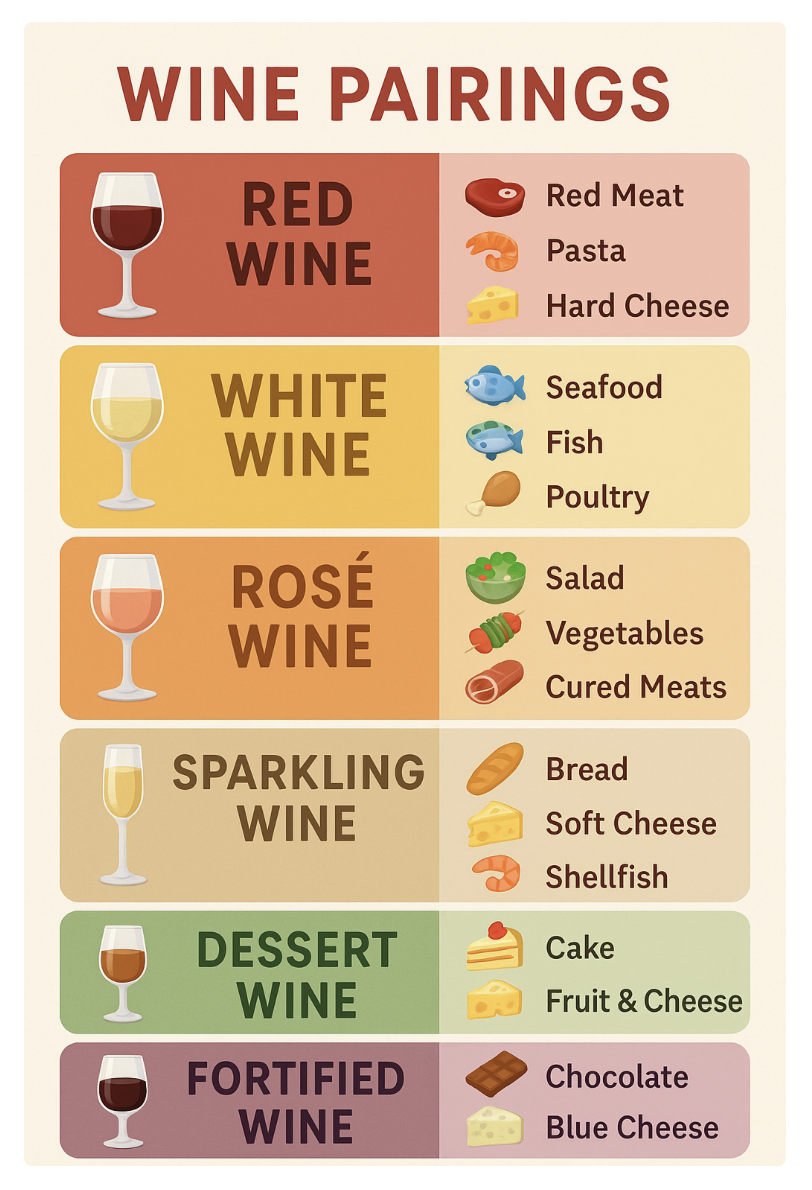 Wine pairing chart